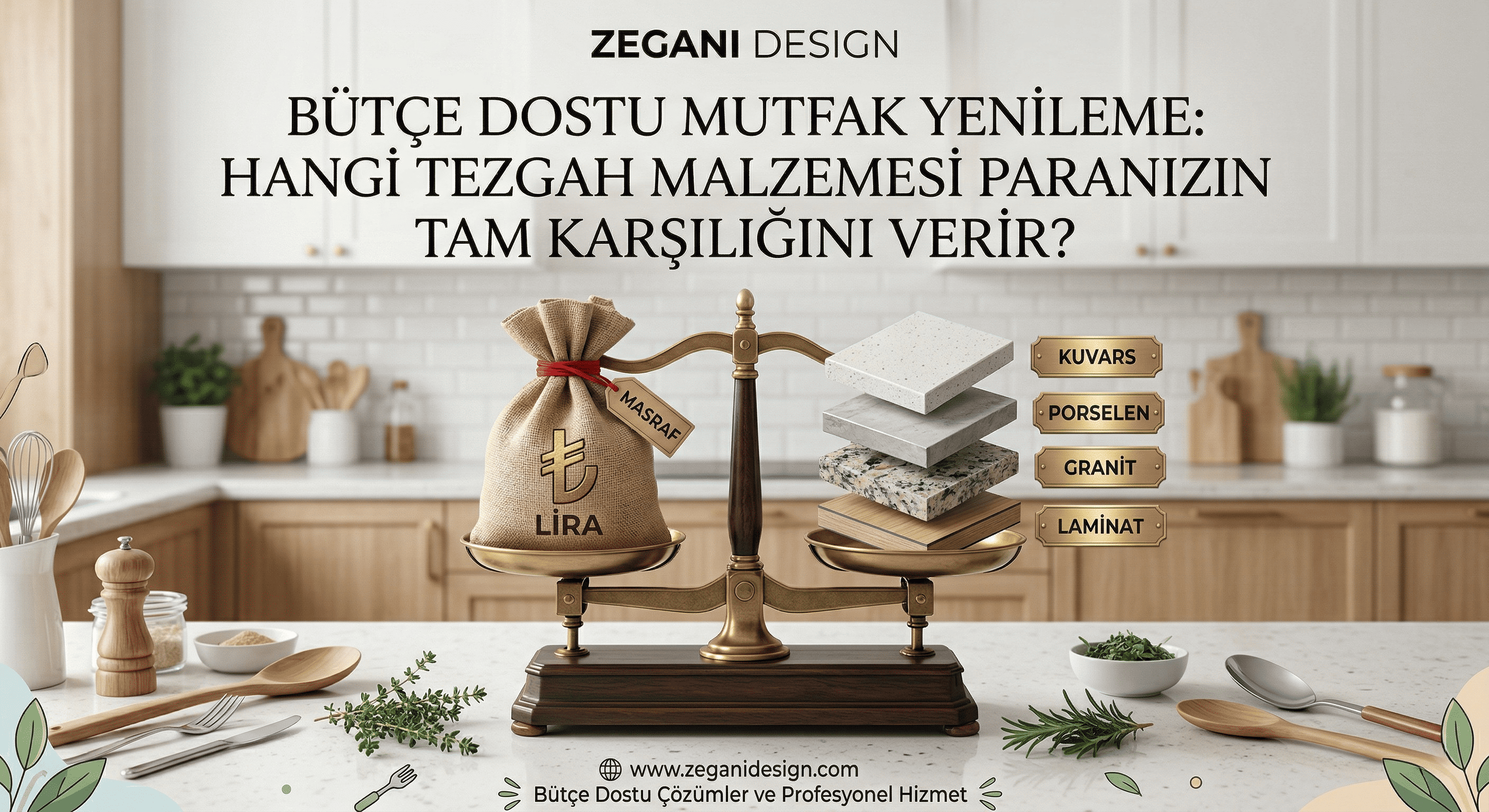Bütçe Dostu Mutfak Yenileme: Hangi Tezgah Malzemesi Paranızın Tam Karşılığını Verir?
